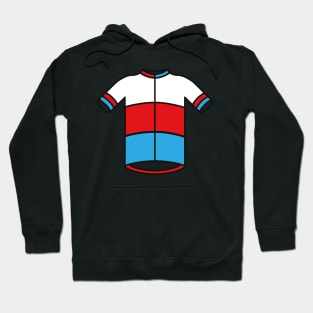 Blue & Red Cycling Jersey Hoodie